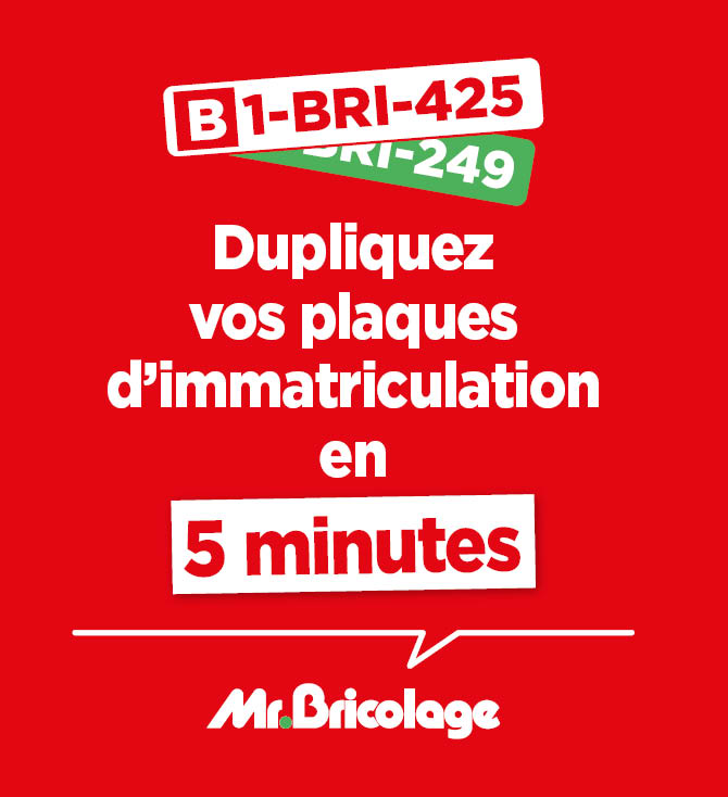 Duplication plaques d'immatriculation